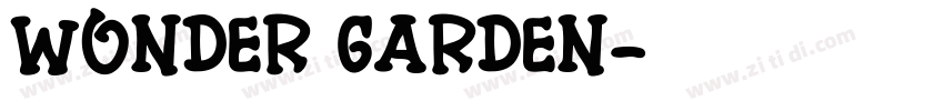 wonder garden字体转换